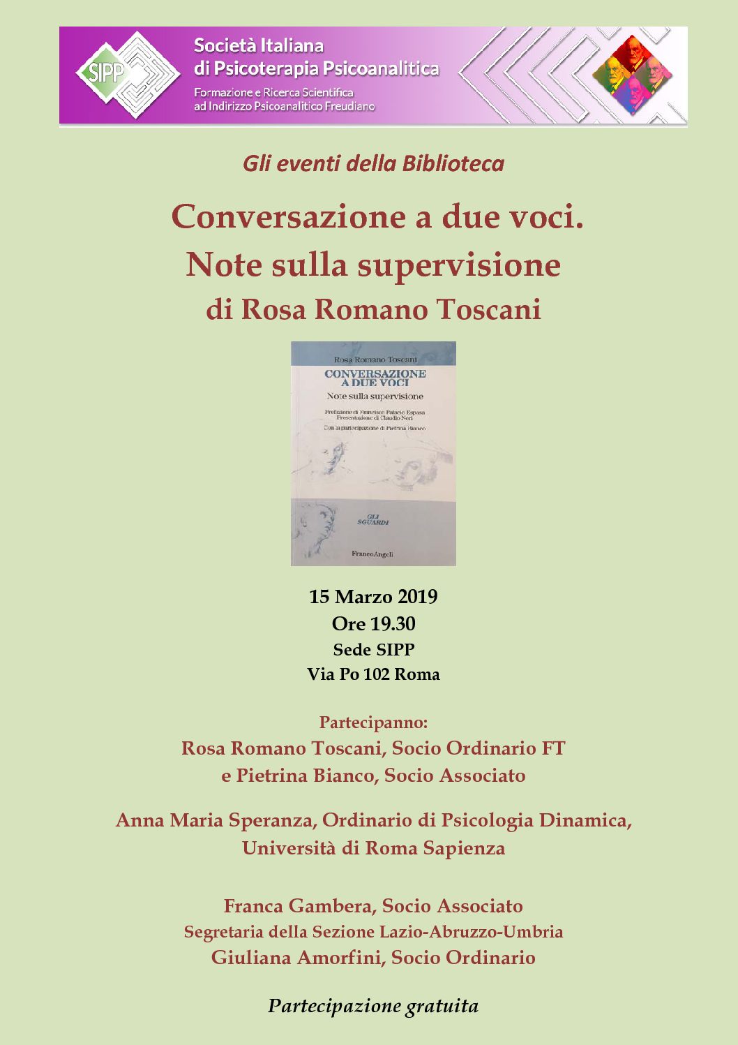S.I.P.P. – “Conversazioni a due voci. Note sulla supervisione”